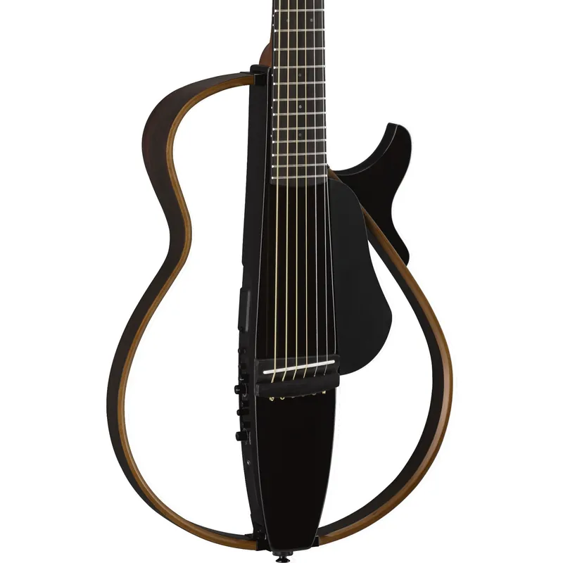 Yamaha SLG200S Steel String Silent Guitar, Translucent Black Handmade