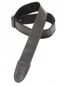 Worldwide Shipping Levy's M7GP Leather Strap 2 Inches in Black