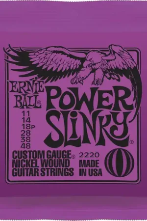 Worldwide Shipping Ernie Ball 2220 Power Slinky Electric Guitar Strings