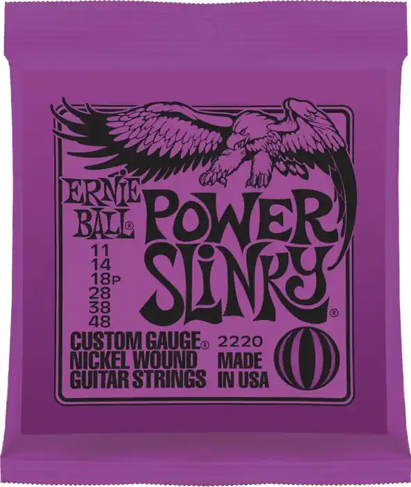 Worldwide Shipping Ernie Ball 2220 Power Slinky Electric Guitar Strings