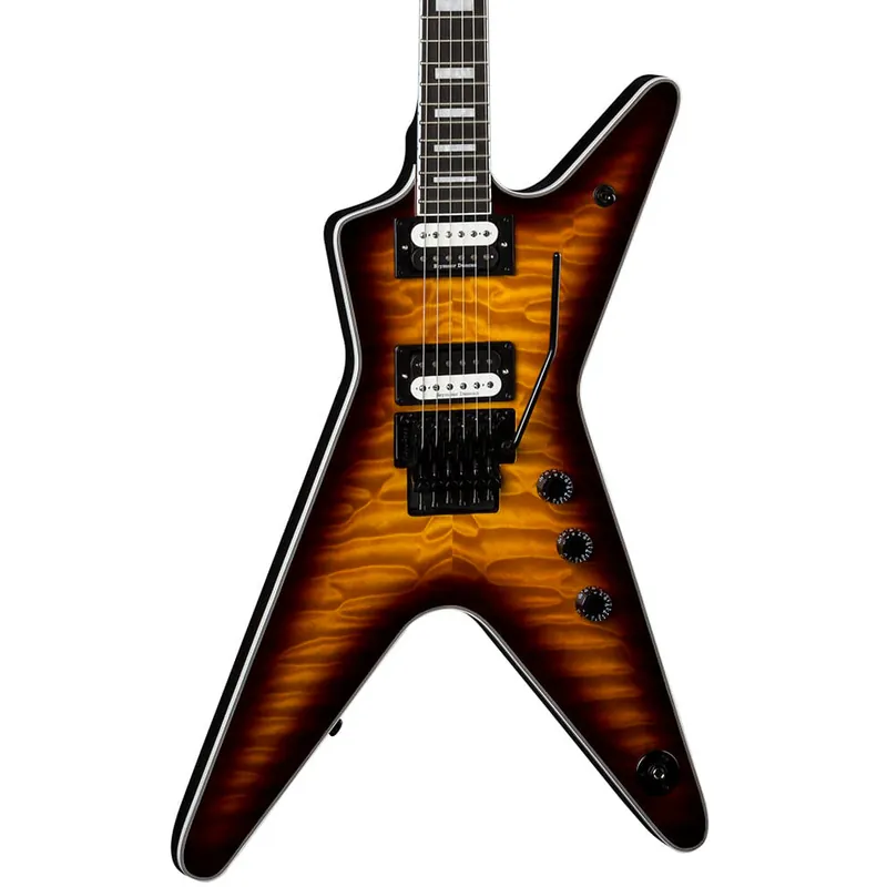 Dean Guitars ML Select Floyd Quilt Maple Top Electric Guitar - Trans B Buy Direct