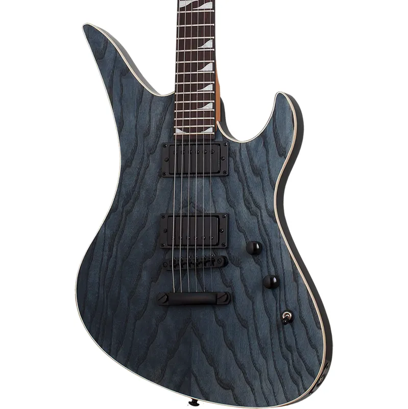 Professional Grade Schecter Avenger Standard Electric Guitar - Charcoal Satin