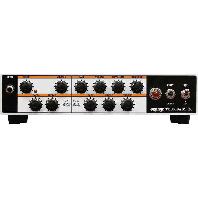 Must Have Orange Tour Baby 100 Watt Twin Channel Head Amp