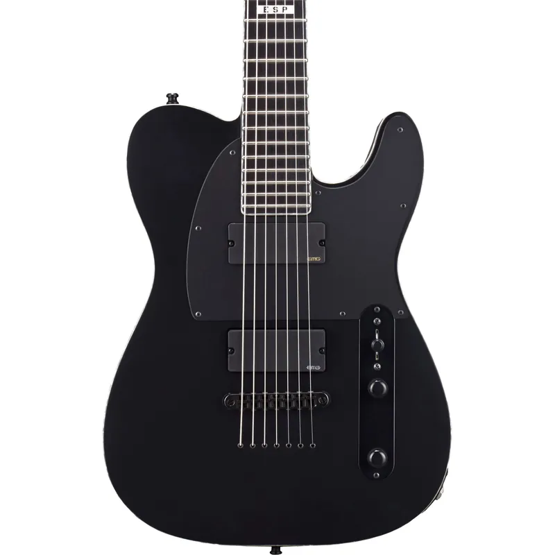 Markdown ESP E-II T-B7 Baritone Electric Guitar - Black Satin