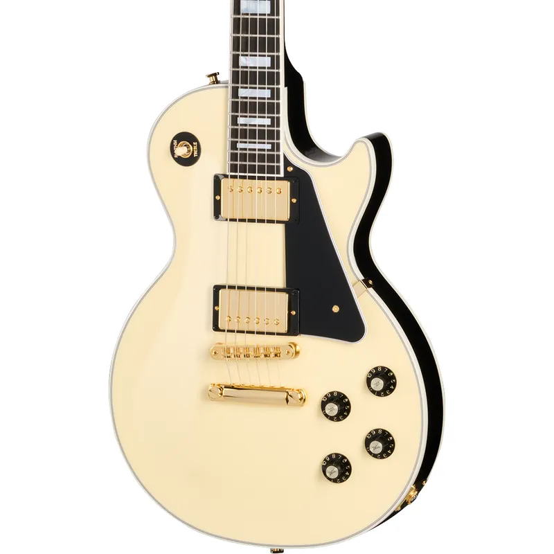 Gibson Les Paul Custom 70s Electric Guitar - Buttercream Top Professional Grade