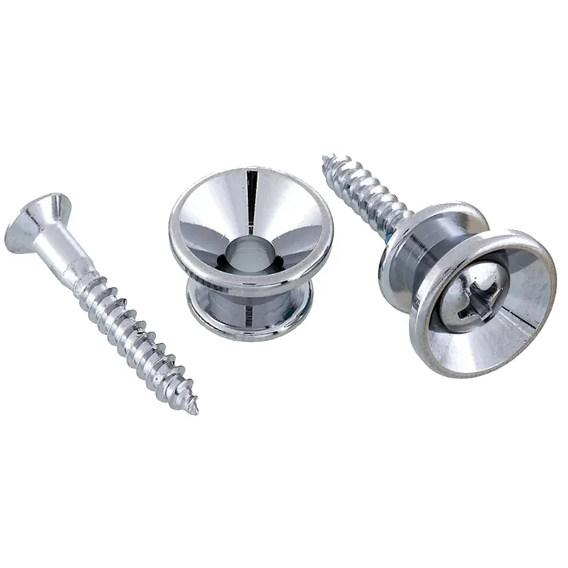 All Parts Gotoh Strap Buttons with Screws (Chrome) Today Only