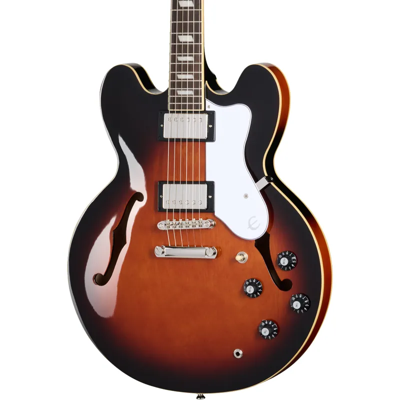 Authentic Epiphone Bonehead Riviera Electric Guitar - Dark Tobacco Burst