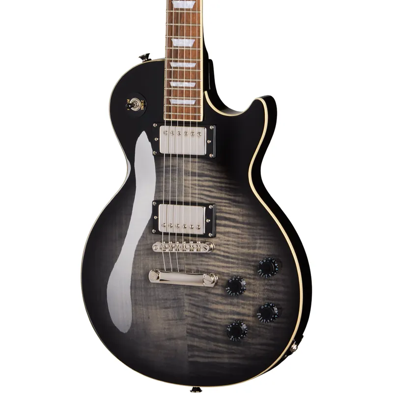 Shop Now Epiphone Les Paul Tribute Plus Electric Guitar - Ebony Burst