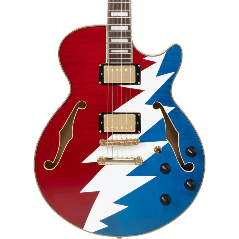 D'Angelico Grateful Dead Premier SS Semi-hollowbody Electric Guitar - Free Returns