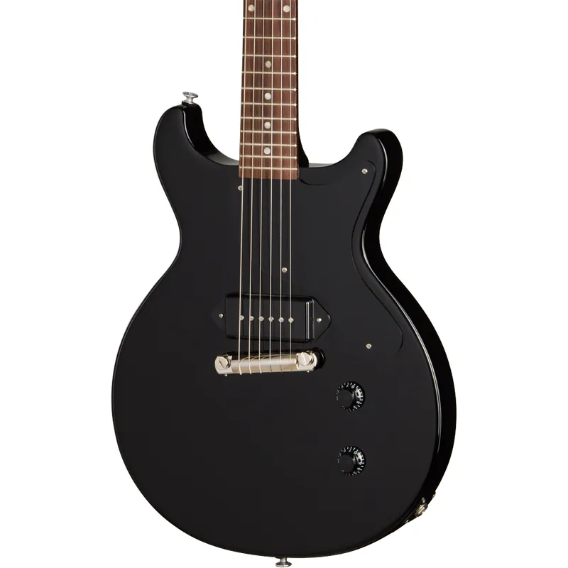 Money Back Guarantee Gibson Les Paul Junior Double Cutaway Electric Guitar - Ebony