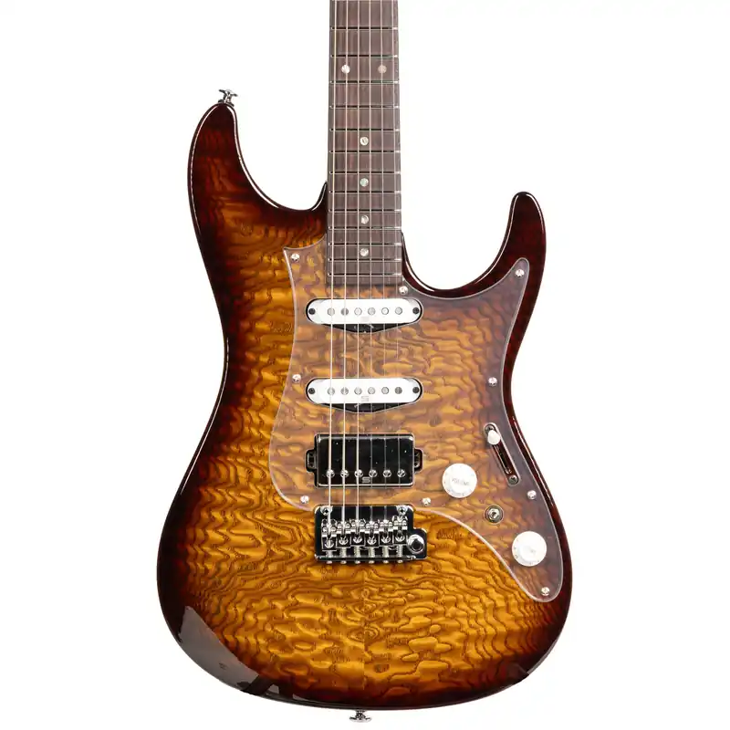 Ibanez AZ2204NJATS AZ Prestige 6 String Electric Guitar - Tobacco Sunb Must Have