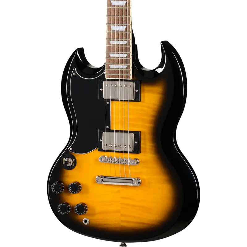 Epiphone SG Tribute Plus Left Handed Electric Guitar - Vintage Sunburs Special Offer