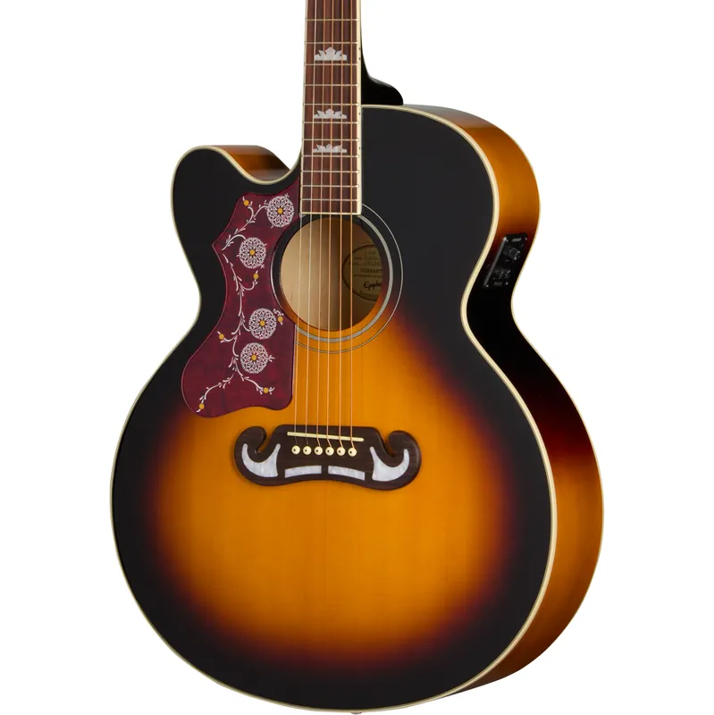 Epiphone J-200 Studio EC Left Handed Acoustic Electric Guitar - Vintag Save Now