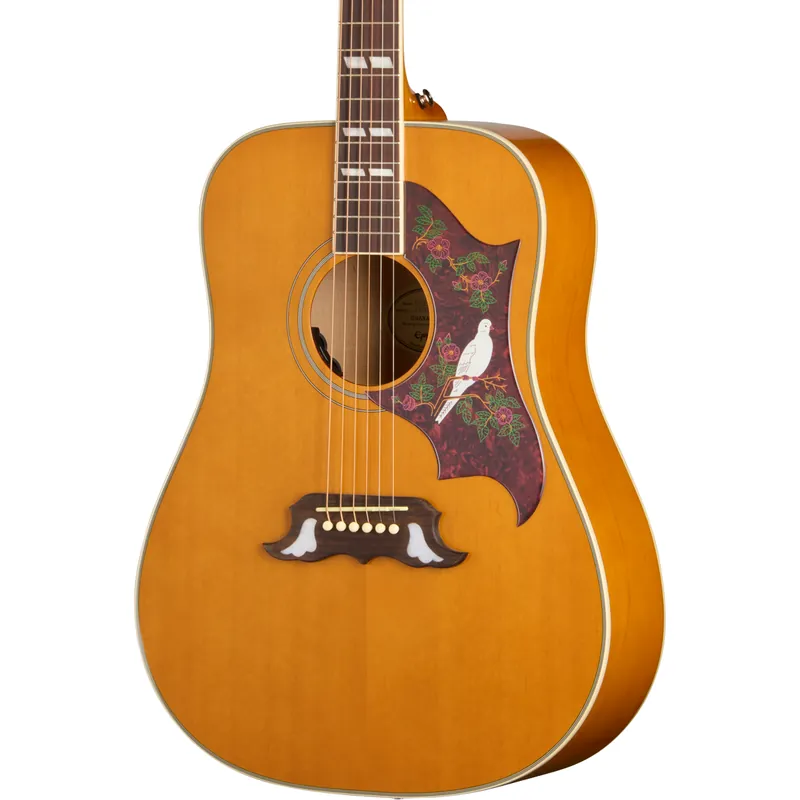 Modern Epiphone Dove Studio Acoustic Electric Guitar - Natural