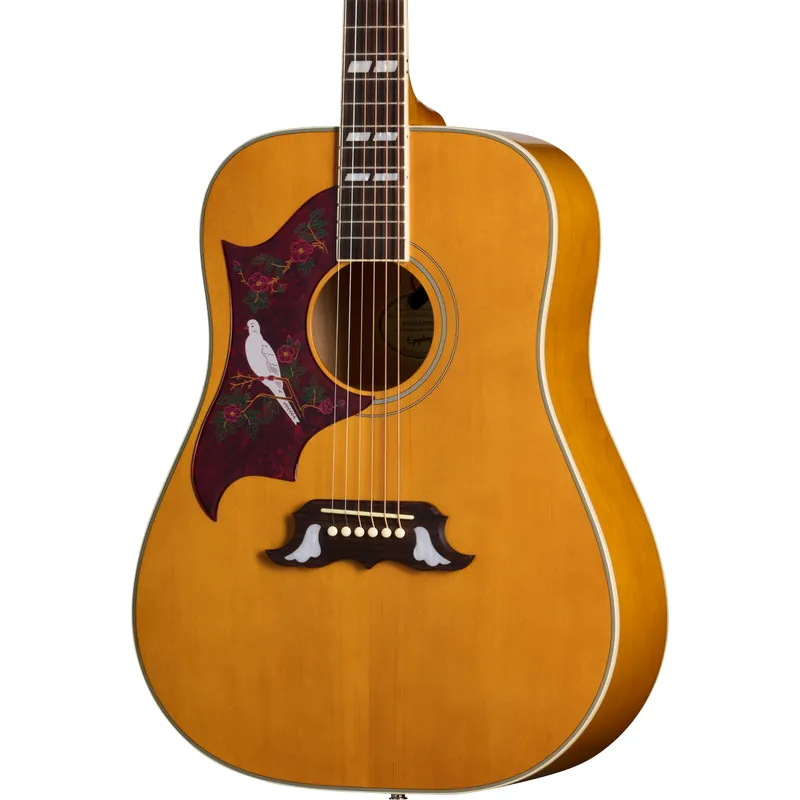 Reduced Price Epiphone Dove Studio Left Handed Acoustic Electric Guitar - Natural