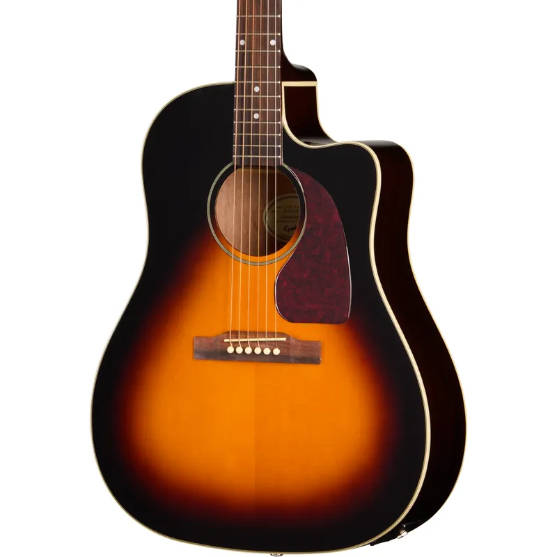 Epiphone J-45 Studio EC Acoustic Electric Guitar - Vintage Sunburst Last Chance