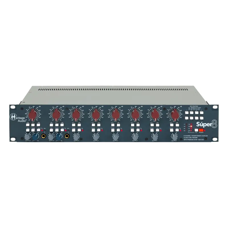Fast Shipping Heritage Audio Super 8 - 8 Channel Mic Pre Digital Converter