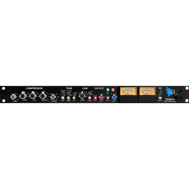 API 2500+ Discrete 2 Channel Stereo Bus Compressor wih Mix/Blend Contr Professional Grade