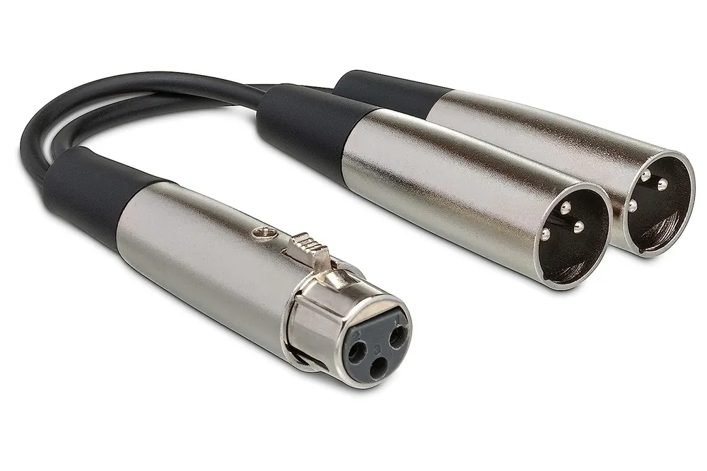 Hosa YXM-121 Y Cable XLR Female to Dual XLR Male Place Order