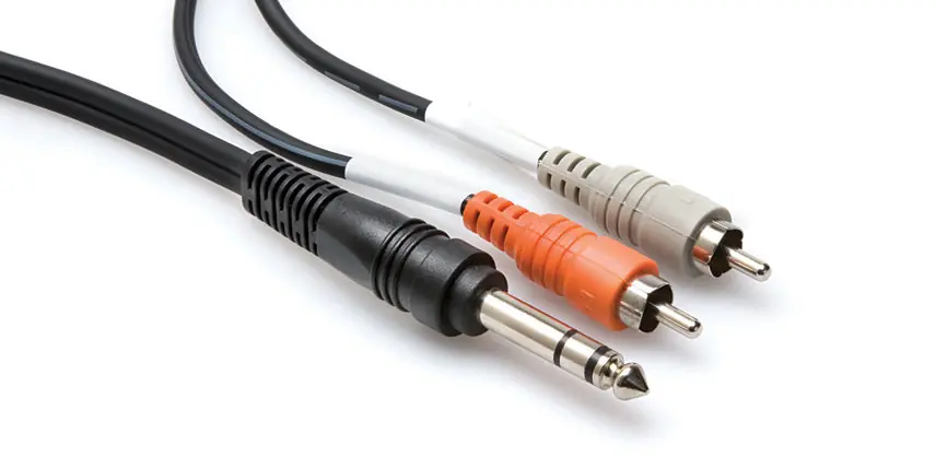 Big Sale Hosa TRS-202 Insert Cable 1/4"" TRS to RCA 2m