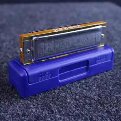 Limited Edition Used Hohner BLUES HARP HARMONICA A NOT USED Band Instrument Accessory