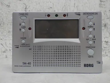 Used Korg TM 40 TUNER METRONOME Instrument Tuner or Metronome Best Seller