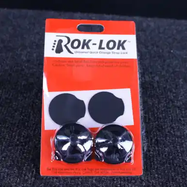 Used ROK LOK STRAP LOCKS N.O.S. Guitar Accessory Free Shipping